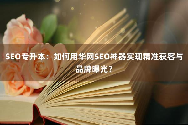 SEO专升本：如何用华网SEO神器实现精准获客与品牌曝光？