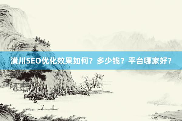 潢川SEO优化效果如何？多少钱？平台哪家好？