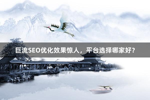 巨流SEO优化效果惊人，平台选择哪家好？